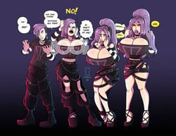 1girls ass ass_expansion brainwashing breast_expansion breasts female female_only gender_transformation grumpy-tg hair_growth huge_ass identity_death mtf_transformation original original_character rule_63 solo solo_female transformation