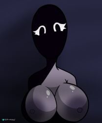 1girls alternate_(mandela_catalogue) ass big_breasts cute dude_unnamed eldritch_horror female mandela_catalogue n_(mandela_catalogue) nightmare_waifu no_humans no_mouth shadow solo solo_female solo_focus