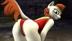 1girls 3d 3d_(artwork) anthro asian_mythology ass ass_focus ass_up autumn_blaze_(mlp) back_view bending_over bent_over breasts chinese_mythology east_asian_mythology equid equine female female_focus female_only friendship_is_magic genitals grin hasbro horn horse kirin knjsufw leotard looking_at_viewer looking_back mammal mane my_little_pony mythology one-piece_swimsuit pony pose posing rear_view red_swimsuit red_swimwear smile solo solo_focus source_filmmaker standing tail thighs widescreen