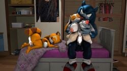 2girls 3d after_sex areolae big_breasts breasts cream_the_rabbit cum cum_in_ass cum_inside female male male/female marine_the_raccoon nipples questionable_consent sega sonic_(series) sonic_the_hedgehog sonic_the_hedgehog_(series) sonic_the_werehog sonic_unleashed source_filmmaker tagme vandalv werehog