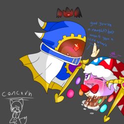 coercion cum_on_body degradation domination first_time gay_domination kirby's_return_to_dreamland kirby_(series) magolor male/male marx marx_(kirby) nintendo submissive_male yaoi