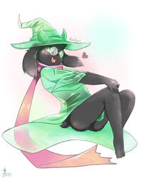 1girls anthro ass black_body black_fur caprine deltarune female female_only fur furry glasses goat goat_ears goat_girl hat ralsei ralsei_(female) ralsei_with_black_fur rule_63 solo solo_female solo_focus tagme tail thighs undertale_(series)