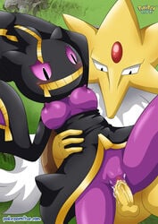 alakazam anthro banette breasts game_freak mega_alakazam mega_banette nintendo nipples outside pokémon_(species) pokemon pokemon_rgby pokemon_rse pokepornlive pussy sex source_request year_request