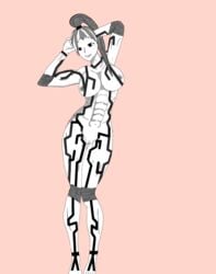 armpits arms_up female female_focus female_only gender_bender raiden record_of_ragnarok shuumatsu_no_valkyrie tied_hair toned