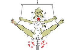 anal anthro bondage bound cougar felid feline female fucked_silly fucking_machine group hi_res lily_(goblin_hollow) machine mammal sex_machine solo suspension tickling xanaduxxx yiff_machine