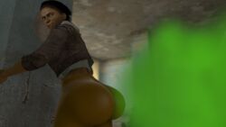 1girls 3d alyx_vance big_ass big_butt cheesy_sfm dark-skinned_female dark_skin fart fart_cloud fart_fetish female female_only gas gassy half-life half-life_2 human human_female human_only sfm solo source_filmmaker