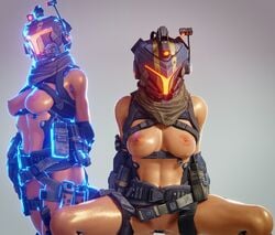 armor breasts female helmet holo_pilot llamasarepink pilot_(titanfall) titanfall