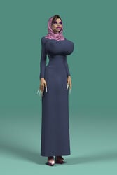 bimbo dress futanari gif_author high_heels muslim muzzie platform_heels