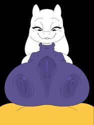 1boy 1boy1girl 1girls animated anthro beat_banger big_areola big_breasts big_nipples female frisk komdog komponi paizuri smile titjob toriel toriel_beat_banger undertale wet_clothes