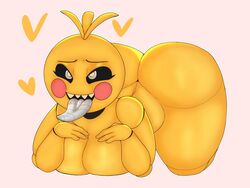 ahe_gao animatronic ass big_ass big_breasts big_butt black_sclera breasts favorite five_nights_at_freddy's five_nights_at_freddy's_2 jacksito_(artist) robot robot_girl tagme tongue tongue_out toy_chica_(fnaf) toy_chica_(love_taste) yellow_skin