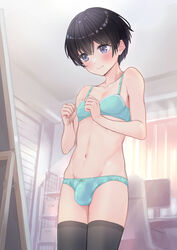 1boy bow_panties femboy male male_only onomi9ta penis penis_under_clothes solo trap