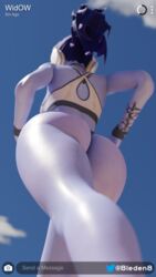 1girls 3d 4k ass ass_focus big_ass bleden overwatch sport sports sports_bra sportswear tagme widowmaker