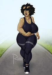 big_ass big_breasts female original_character rayzoir voluptuous wide_hips