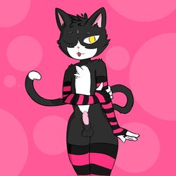 animal_humanoid anthro cat_humanoid domestic_cat felid felid_humanoid feline feline_humanoid felis hi_res humanoid male male/male mammal mammal_humanoid six_(character) solo theluckynumbersix