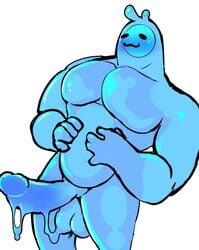 2021 5_fingers :3 absurd_res balls blue_balls blue_body blue_glans blue_penis epic_games erection fingers fortnite fortnite:_battle_royale gay genitals glans goo_creature goo_humanoid hi_res humanoid humanoid_genitalia humanoid_penis male male_only nude penis rippley rippley_(fortnite) simple_background slurp_(fortnite) spicepupp standing tagme video_games white_background