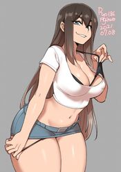 1girls big_breasts breasts cleavage female female_only large_breasts ryo_agawa solo thick_thighs wide_hips