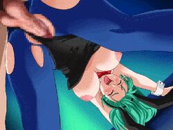 animated bulma_(bunny) bulma_briefs bunny_ears bunny_girl bunnysuit censored clothed_sex dragon_ball female human leotard leotard_aside male pantyhose straight straight_hair teenager