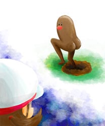 bad_id diglett female hat looking_back lyra_(pokemon) nintendo nushi pokemon pokemon_hgss what