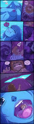 2girls big_breasts blonde_hair blue_eyes blue_hair blue_skin comic fear giantess human humanoid implied_digestion karbo long_ears long_hair macro/micro mawshot monster_girl multiple_girls onomatopoeia open_mouth oral_vore pointy_ears purple_mouth purple_nipples scared shocked shocked_expression shocked_eyes short_hair size_difference slimey swallowing swallowing_water tagme throat_bulge tongue tongue_out unwilling_prey unwilling_vore vore water webbed_ear wet_body