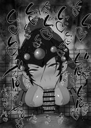 1boy 1girls :>= big_breasts big_penis black_and_white blowjob blush bodysuit censored detailed_background drooling ear_piercing earrings eyelashes fellatio headphone heart human indoor inside kurotama long_hair looking_at_viewer male_pov marking night_vision_goggles oral oral_sex overwatch ponytail room saliva shiny shiny_skin sketch sound_effects squatting sweat text tied_hair vein veins veiny veiny_penis video_game video_games widowmaker