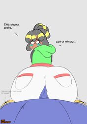 1boy 1girls alien anthro anthro_on_human assjob big_ass big_butt big_penis blush bubble_butt butt_focus buttjob clothed clothed_sex dark_skin dialogue dreadlocks erection erection_under_clothes fat_ass female female_focus female_on_top glasses hoodie hot_dogging huge_ass huge_butt large_ass large_butt looking_back looking_over_shoulder lwd_cartoonz massive_ass massive_butt myst neil_lash orange_fur original original_characters pov reverse_cowgirl_position short_shorts shorts sitting sitting_on_lap sketch struggling sweater thick_ass thick_lips tight_clothing turtleneck turtleneck_sweater