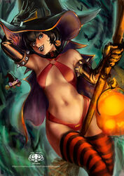 1girls background bare_shoulders bat black_dress black_hair black_lipstick blue_eyes breasts broom cape chamucasdelamor69 dress elbow_gloves fang fangs gloves halloween hat hotel_transylvania jack-o'-lantern lipstick looking_at_viewer mavis_dracula medium_hair one_piece_swimsuit panties short_hair solo tagme thighhighs vampire witch witch_hat