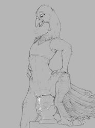 2021 4_toes anisodactyl anthro avian beak bird bird_feet bodily_fluids bottomless bra breath claws clitoral_hood clothed clothing feathers feet female flat_chested front_view furry galliform genital_fluids genitals grey_background greyscale hand_on_leg hi_res knotty_curls large_insertion long_neck looking_at_genitalia looking_at_pussy looking_at_self looking_down masturbation monochrome mtf_crossgender neck_tuft one_leg_up open_beak open_mouth peacock_feather peafowl penetration phasianid pussy pussy_juice raised_leg rule_63 scruffythedeer sex_toy sex_toy_insertion simple_background sketch slim solo sports_bra step_pose stretched_pussy tail_feathers talons toes toying_self tuft underwear vaginal_masturbation vaginal_penetration wide_hips