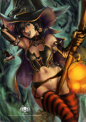 1girls background bare_shoulders bat black_dress black_hair black_lipstick blue_eyes broom cape chamucasdelamor69 dress elbow_gloves exposed_pussy fang fangs halloween hat hotel_transylvania jack-o'-lantern lipstick looking_at_viewer mavis_dracula navel no panties pussy short_hair solo tagme thighhighs vampire witch witch_hat