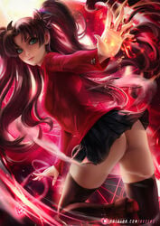 tohsaka rin from fate (series) by axsens