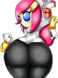 2020 alien alien_girl ass behind behind_view big_ass big_butt blazedscarf dat_ass kirby_(series) kirby_planet_robobot kirby_star_allies looking_back mouthless mouthless_female nintendo rear_view shortstack susanna_patrya_haltmann susie_(kirby) thick_thighs wide_hips