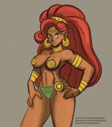 2d breath_of_the_wild gerudo phamthomstrikerx red_hair tagme the_legend_of_zelda urbosa