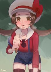 1girls blush female female_only ice_cream ice_cream_cone lyra_(pokemon) norza not_cum open_mouth pokemon pokemon_hgss solo suggestive_food tongue tongue_out