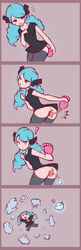 1girls accidental_death anal anal_object_insertion buttplug death female female_death female_only gwen_(league_of_legends) league_of_legends shirikodama sirfy x_eyes