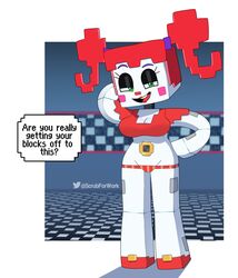 baby_(fnafsl) big_breasts circus_baby circus_baby_(fnaf) circus_baby_(minecraft) cleavage crossover fazbear_&_friends fazbear_&_friends_(zamination) five_nights_at_freddy's five_nights_at_freddy's:_sister_location fnaf minecraft scottgames sister_location somescrub