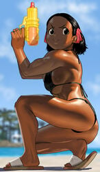 1girls arung_samudra_(cessa) big_breasts breasts cessa dark-skinned_female dark_skin female female_only large_breasts solo