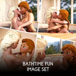 2futas 3d anna_(frozen) ass bathing bathroom bathtub big_ass big_balls big_breasts big_butt big_penis busty cock_worship comic completely_nude disney elsa_(frozen) embrace frozen_(film) futa_on_futa futa_only futanari incest irrelevant3d kissing kissing_penis large_ass nipples nude nude_futanari penis sex shower showering siblings sisters veiny_penis