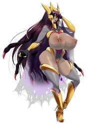 areolae big_breasts black_hair boots claws dark-skinned_female dark_hair dark_skin dragon female female_only game_freak giratina high_heel_boots high_heeled_boots high_heels mayo1nomor1 nintendo pokemon pokemon_dppt pokemorph red_eyes scalie single_female solo solo_female tentacles the_lost_artist video_games zacianswords