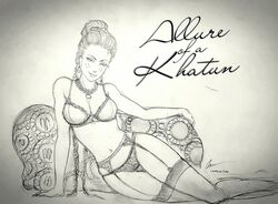 gambargin khatun lingerie sketch smile