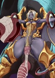 absurd_res animal_humanoid bahamut_(final_fantasy) big_penis bodily_fluids cum cum_in_pussy cum_in_uterus cum_inside cum_overflow dragon dragon_humanoid duo female feral final_fantasy final_fantasy_xiv genital_fluids genitals gold_scales hi_res hitokuirou horizontal_pussy humanoid humanoid_focus humanoid_on_feral inflation internal knot male male/female nael_deus_darnus penis prolapse pussy red_eyes restrainted restraints solo_focus square_enix uterus vaginal_prolapse video_games x-ray zoophilia