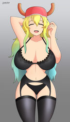 quetzalcoatl (dragon maid) from miss kobayashi's dragon maid by lackatask