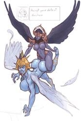 2021 ass ass_focus blizzard_entertainment breasts devos dickgirl dickgirl_penetrating futa_on_female futanari huge_breasts iranon kyrestia_the_firstborne kyrian mawsworn source_request the_ascended warcraft wings world_of_warcraft