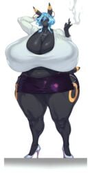 1girls absurd_res anthro anthrofied big_breasts breasts busty cleavage curvy eeveelution eigaka fan_character female female_only fur furry furry_only hi_res hoop_earrings huge_breasts large_breasts lucy_(aikega) nintendo overweight overweight_female pokémon_(species) pokemon solo standing tail thick_thighs thunder_thighs umbreon venus_body video_games voluptuous wide_hips