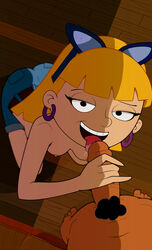 hey_arnold! male_focus nickelodeon nipples olga_pataki oral penis supermirukuu tagme unseen_male_face