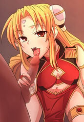 blonde_hair broccoli censored e20 fellatio galaxy_angel long_hair oral penis piercing ranpha_franboise red_eyes sex