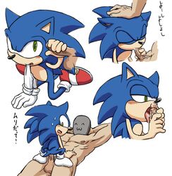 buggery color fellatio footwear handjob hedgehog human humanoid interspecies karlo male male_only multiple_males nude oral sex size_difference sonic_(series) sonic_the_hedgehog