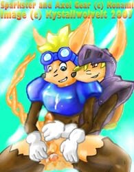 axel_gear gay homosexual male_only rocket_knight_adventures sparkster tagme yaio