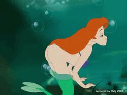 1girls 2003 animated ariel ariel_(the_little_mermaid) ass breasts cartoonvalley.com dat_ass disney disney_princess female fish_girl fish_tail gif helg king_triton lowres mermaid mermaid_ass mermaid_girl mermaid_tail monster_girl navel pussy seashell_bra the_little_mermaid the_little_mermaid_(1989_film) underwater