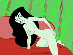 darklightsun disney female female_only human kim_possible nipples shego solo straight_hair tagme