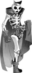 1boy boots cape crown erection gloves holding_cape male male_only nyander_kamen nyani_ga_nyander_nyander_kamen penis po-ju skeleton solo tagme