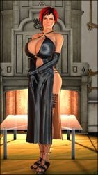 1girls 3d 4k absurdres breasts cleavage dead_or_alive female female_only highres huge_breasts lordaardvark mila_(doa) solo source_filmmaker thick_thighs wide_hips